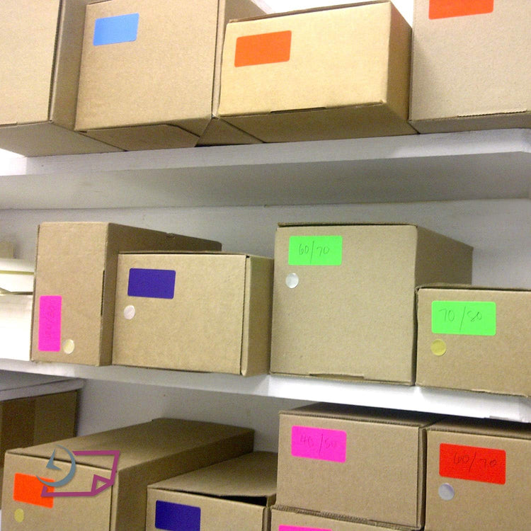 NextDayLabels 500 Rectangle Stickers (3" x 5") - Color Coding Labels Roll - Moving Labels for Boxes, Colored Inventory Stickers for Packing, Organizing, and Storage (Black)