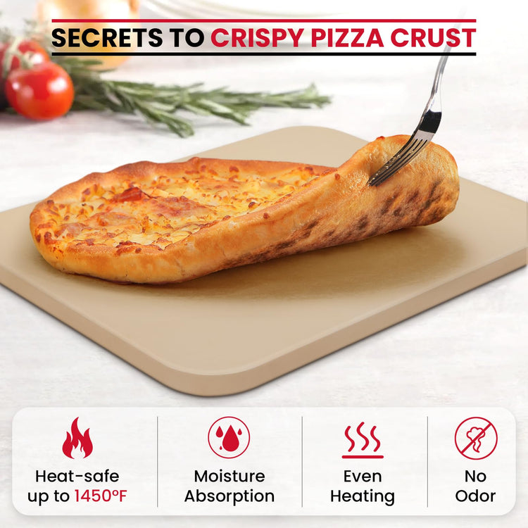 15 x 12 Inch Pizza Stone for Oven and Grill