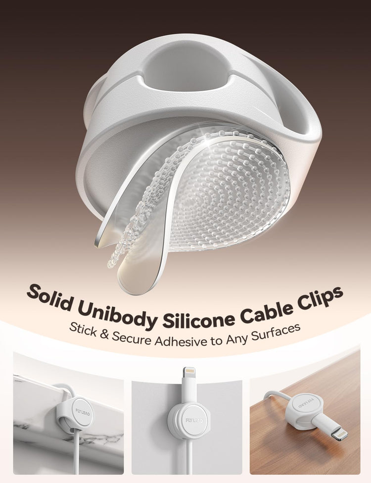 8 Pack Silicone Cord Organizer Magnetic Cable Clips (8 Count)