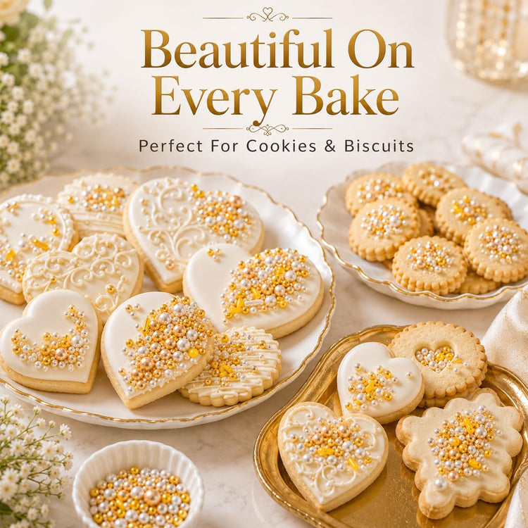 Gold Pearl & Rod Sprinkles Mix (4.2 Ounce)