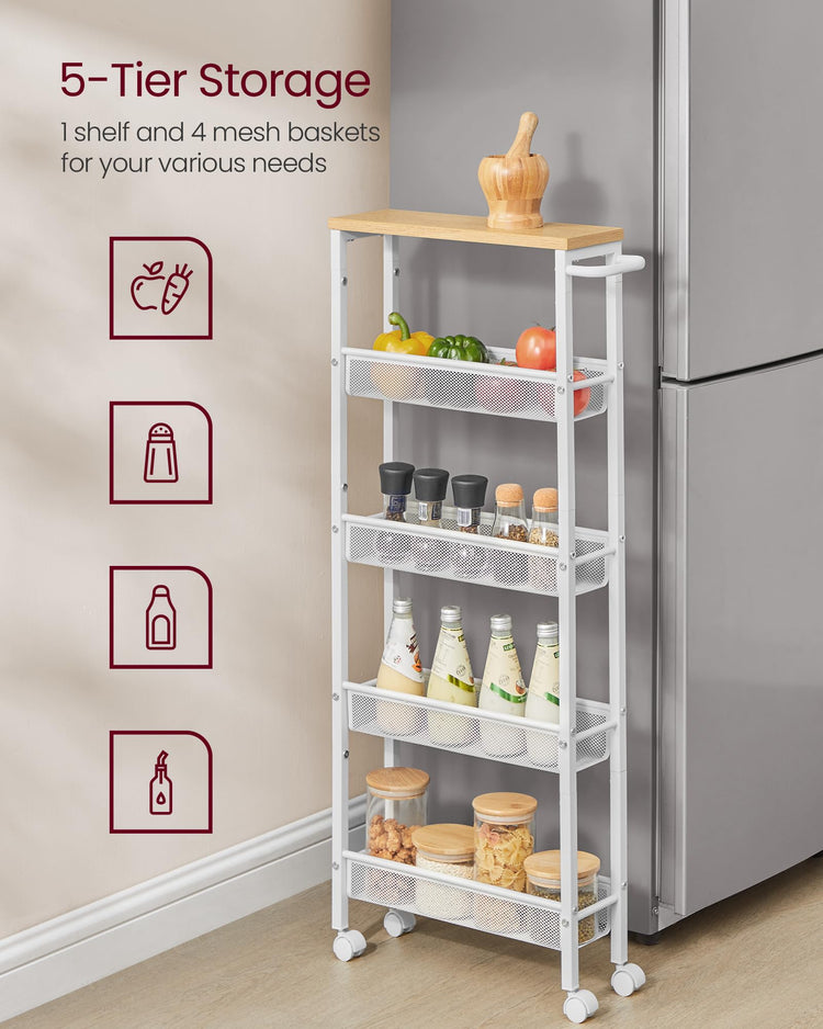 Slim Rolling Cart