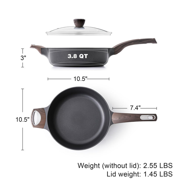 Nonstick Frying Pan Skillet with Lid