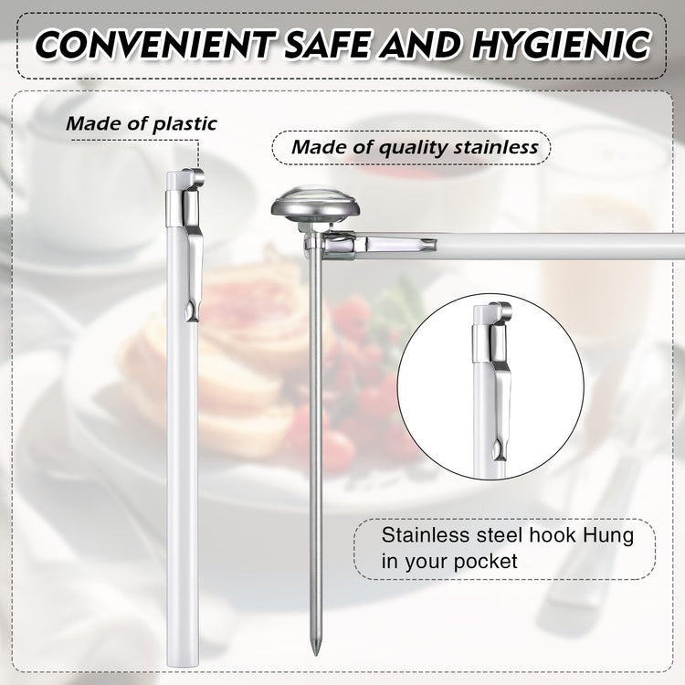 6 Pcs Stainless Steel Kitchen Dial Thermometer 5" (6 Count)