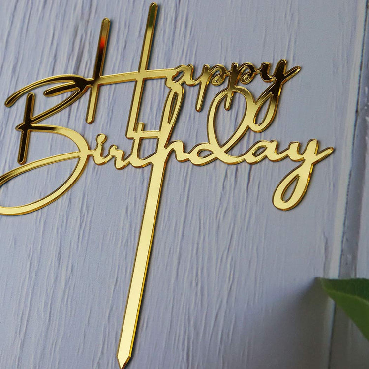 Happy Birthday Cake Topper for Birthday Party Decorations
