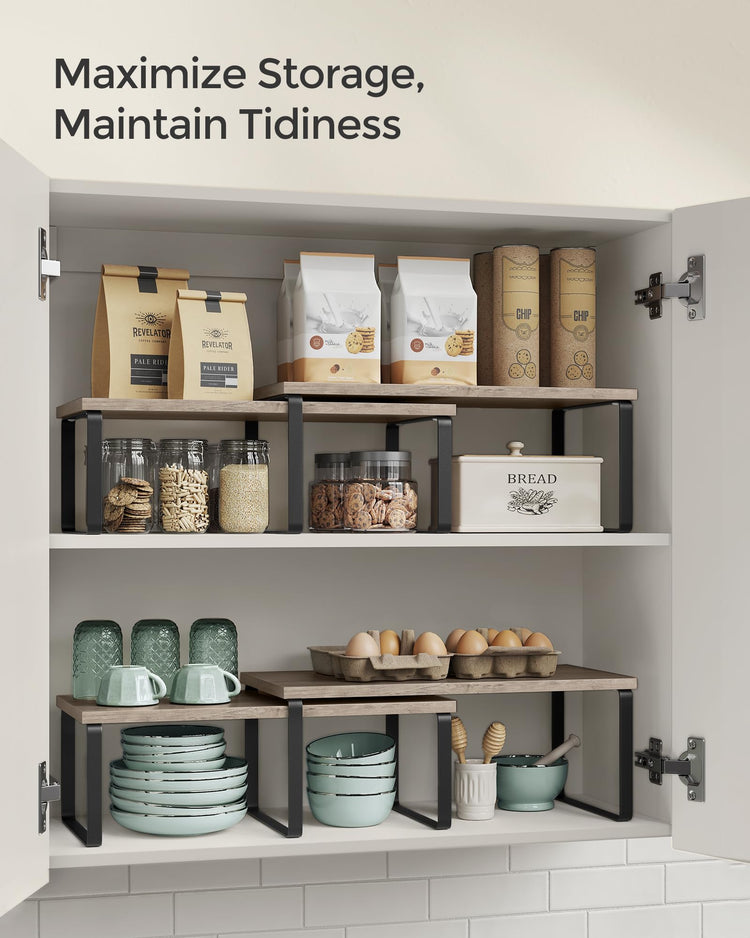 Cabinet Organizer Shelf (4 Count)