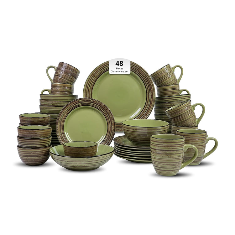 HomeVss 48 Piece Dinnerware Set