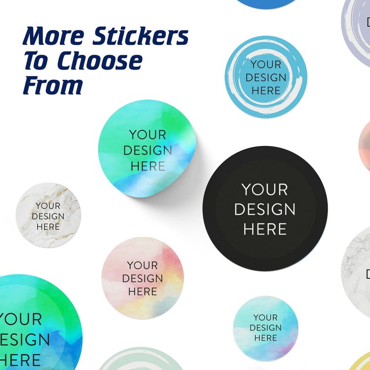 Custom Vinyl Stickers Your Image (100 Count)