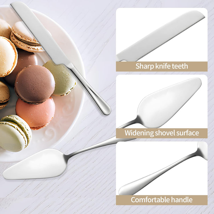Silver Cake Cutting Set for Wedding