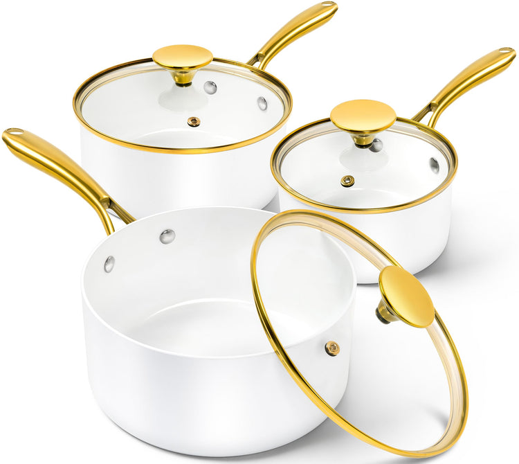 Sauce Pan with Lid (3 Count)