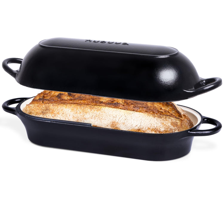 Enamelled Cast Iron Bread Loaf Pot
