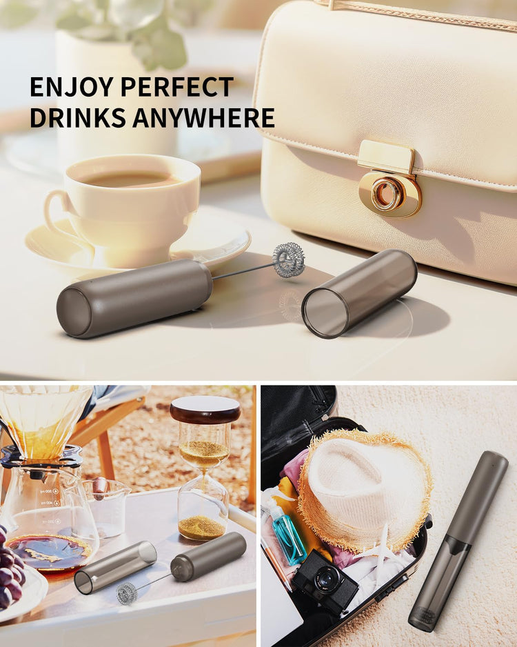 Portable Rechargeable Milk Frother Handheld