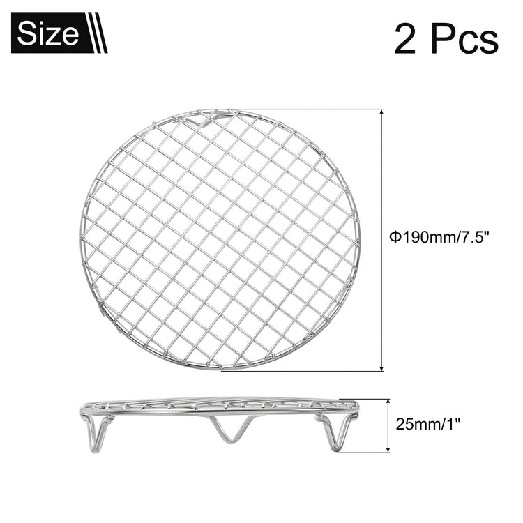 2 Pcs Round Cooking Rack with Legs (2 Count)
