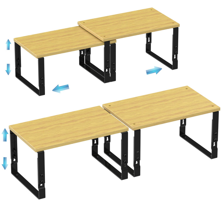Expandable Kitchen Cabinet Organizer Shelves (2 Count)