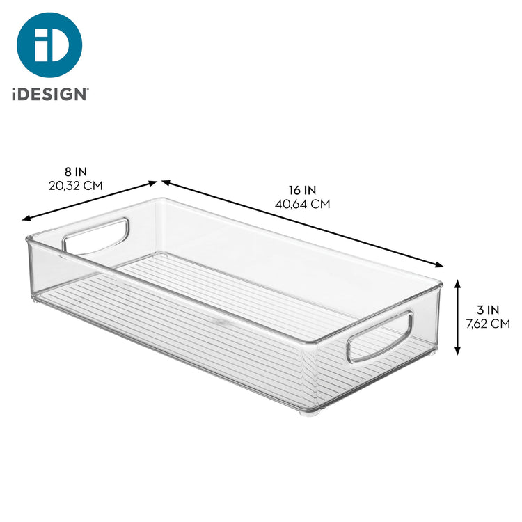 Stackable Clear Plastic Extra Long Pantry Organizers