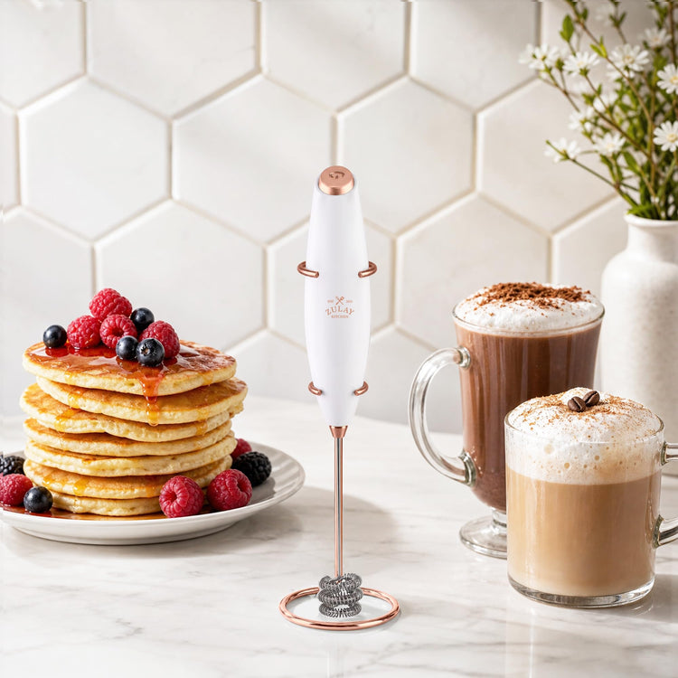 Powerful Milk Frother Wand With Duracell Batteries