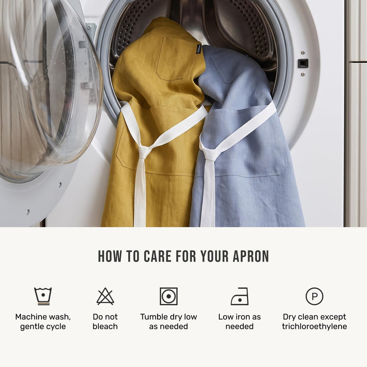100% Pure Linen Apron