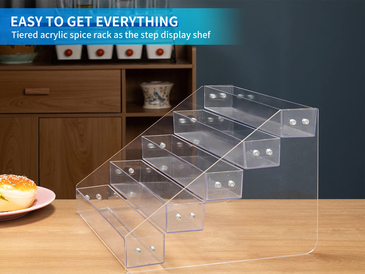 Tiered Spice Rack Acrylic