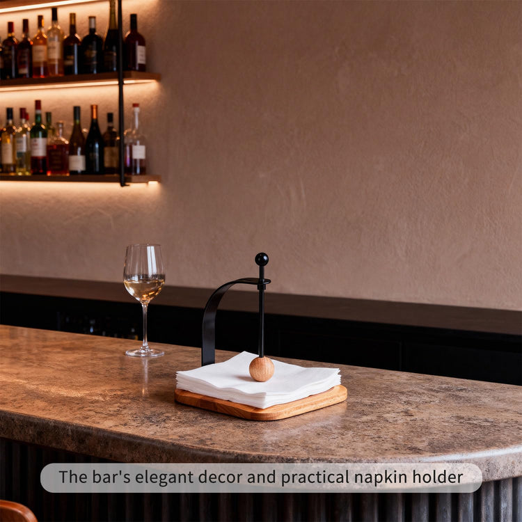 North American Beech Napkin Holder for Table