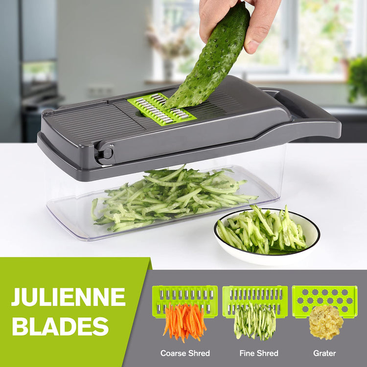 Vegetable Chopper Mandoline Slicer Grey