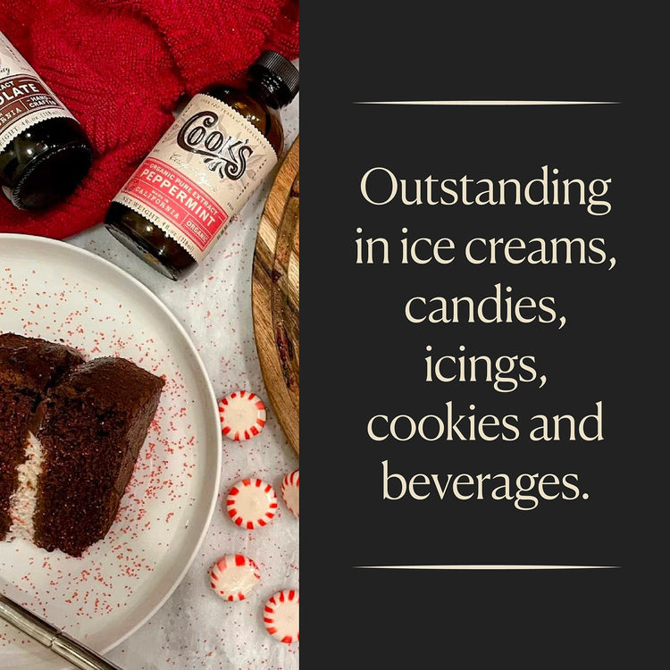 Organic Peppermint Extract for Baking & Beverages (32 Fl Oz)