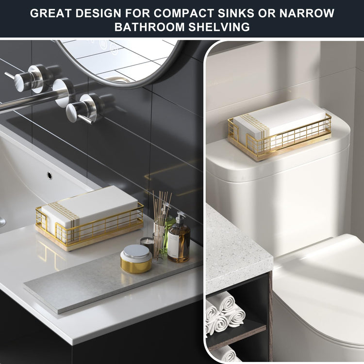 Guest Towel Holder Tray for Bathroom