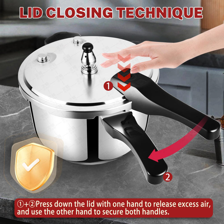 Stainless Steel Pressure Cooker 8 Quart