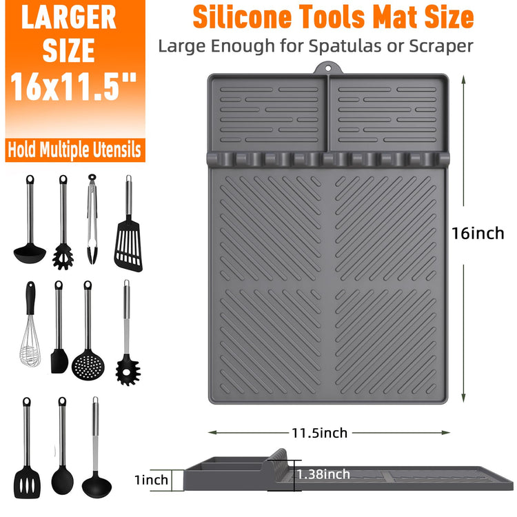 Silicone Grill Mat Compatible with Blackstone
