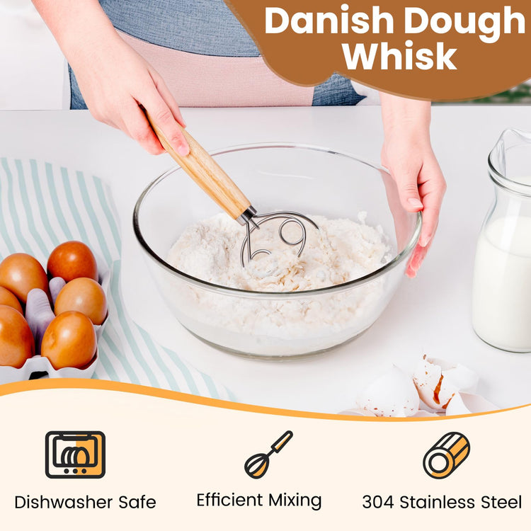 Danish Dough Whisk with Sourdough Tools