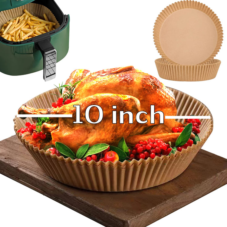 10 Inch Air Fryer Disposable Paper Liner Round