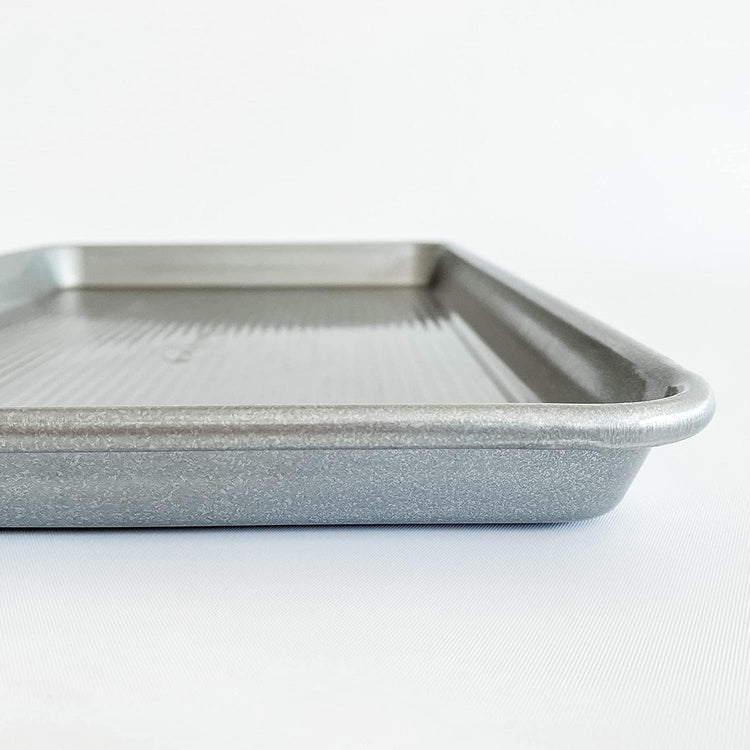 USA Pan Nonstick Half Sheet Pan and Quarter Sheet Pan, Set of 2, Aluminized Steel