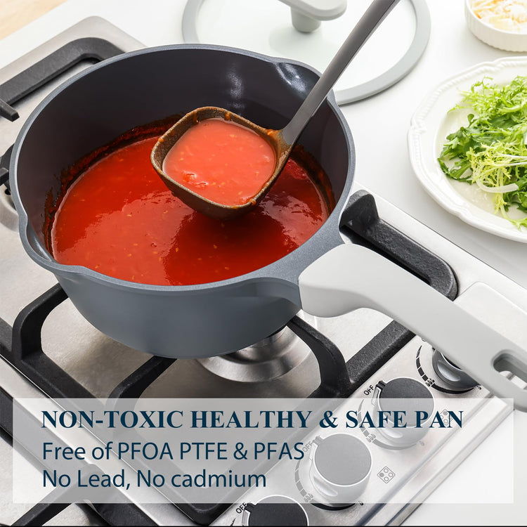 Nonstick Saucepan Set with Lids (2 Count)