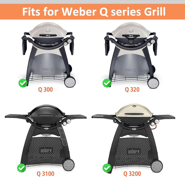 7584 Q3200 Griddle for Weber Q300 Q320 Q3000 Q3100 Q3200 Full Size Grill Plate Parts, Flat Top Cast Iron Griddle Insert for Weber 7646 Q320 Accessories, for WeberQ Grill Parts - Nestoria