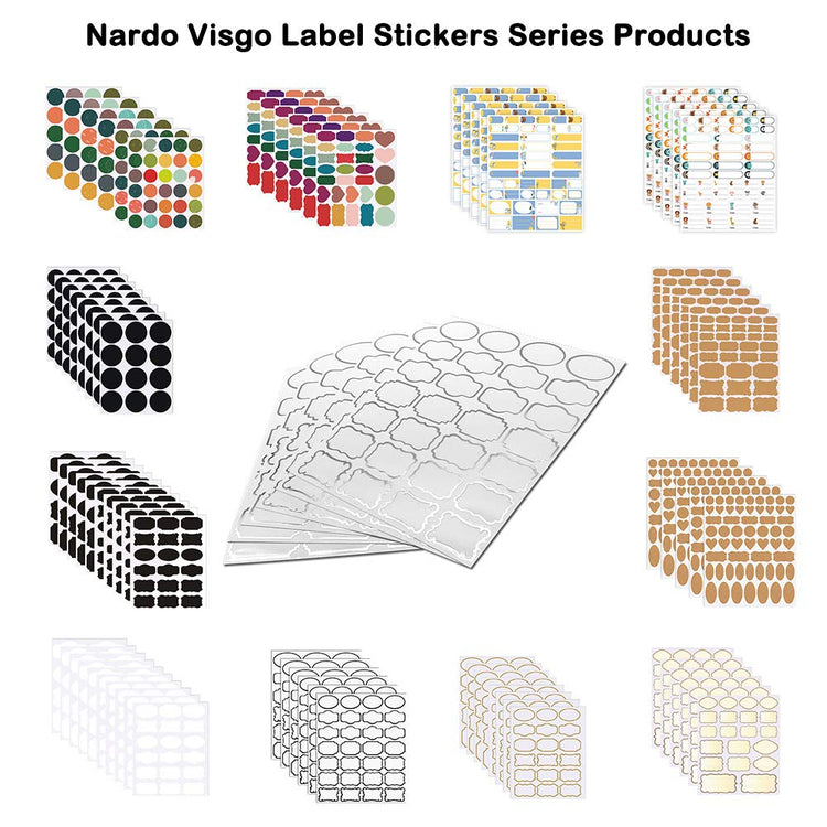 Natural Brown Kraft Paper Label Stickers