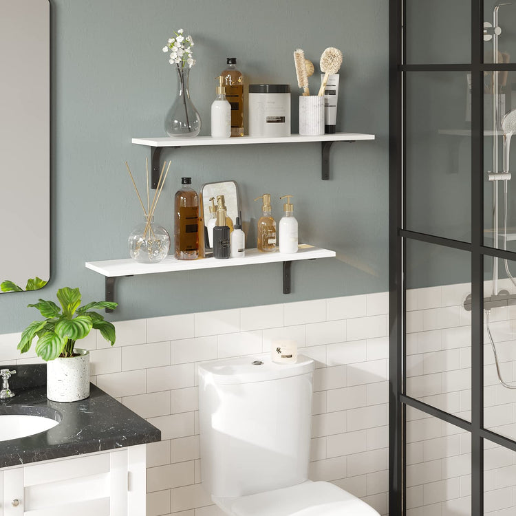 Long Wall Shelves (2 Count)