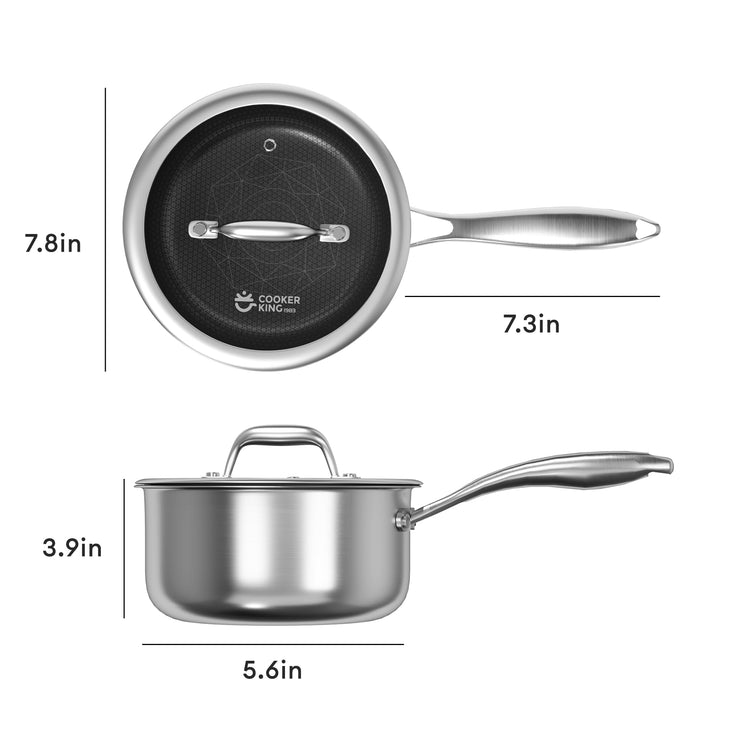 2 Quart Stainless Steel Saucepan