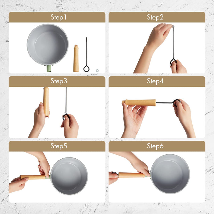 Ceramic Nonstick Sauce Pan with Lid
