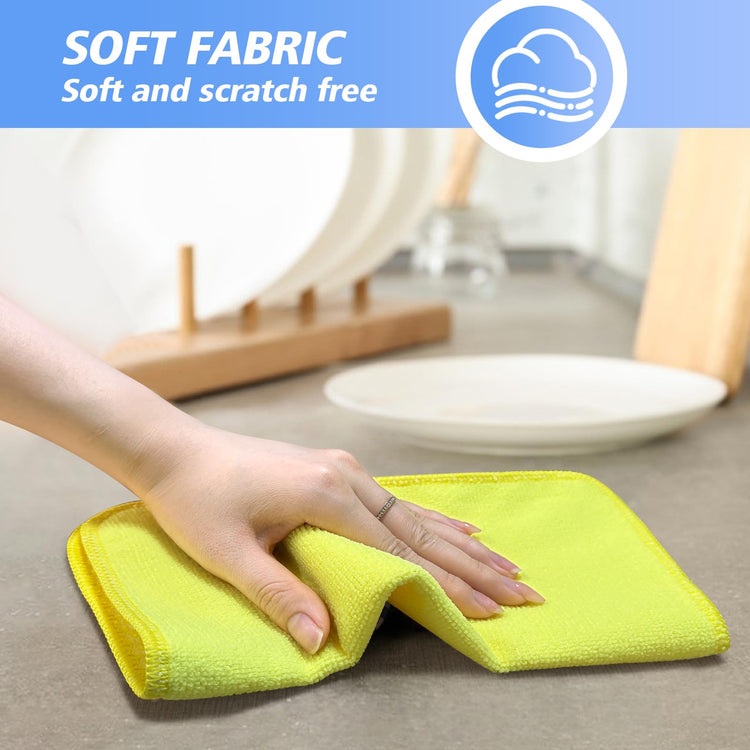 Dish Cloths for Washing Dishes with Scrub Side (9 Count)