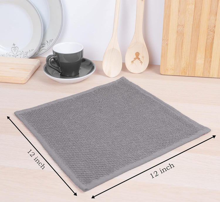 Cotton Kitchen Dish Cloths Set of 8 (8 Count)