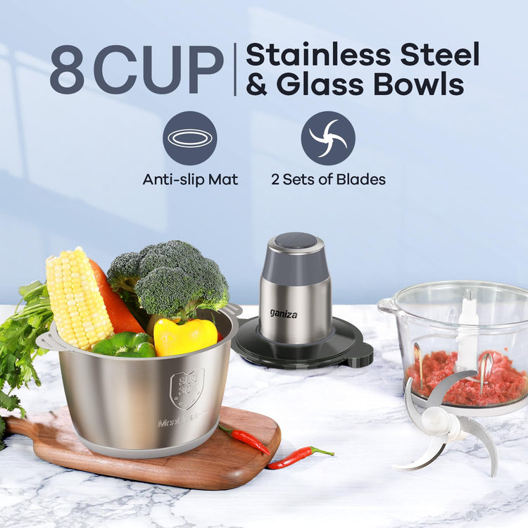 Food Processors with 2 Bowls