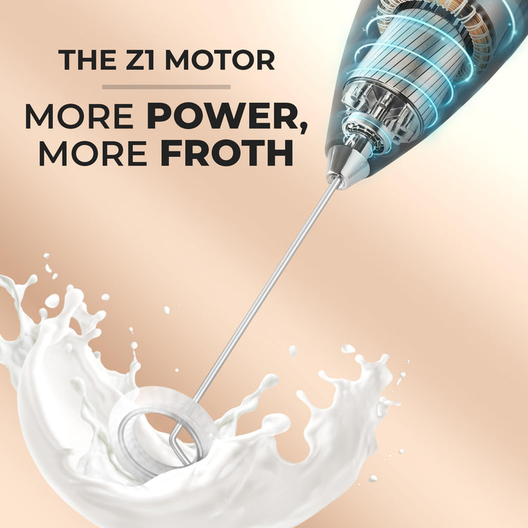 Powerful Milk Frother Wand With Duracell Batteries