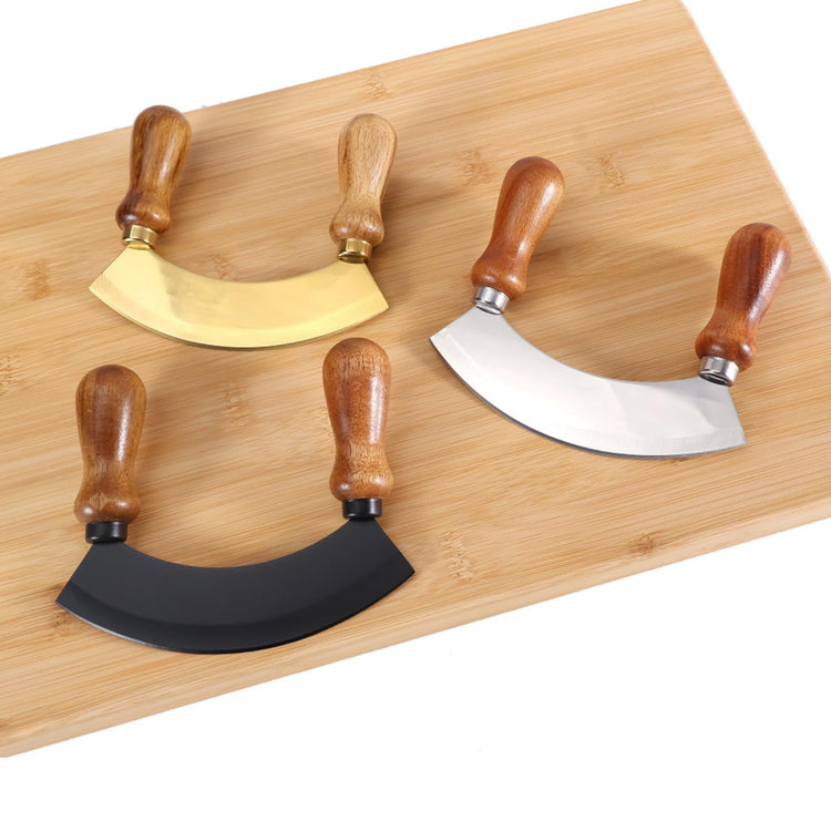 5.4 Inch Stainless Steel Mezzaluna Knife