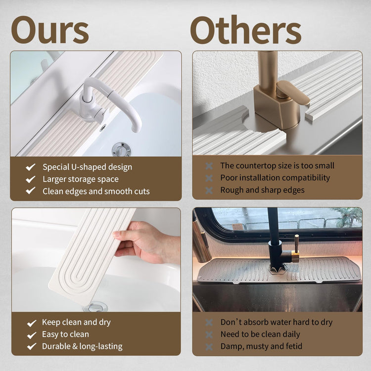 Faucet Mat for Kitchen Sink