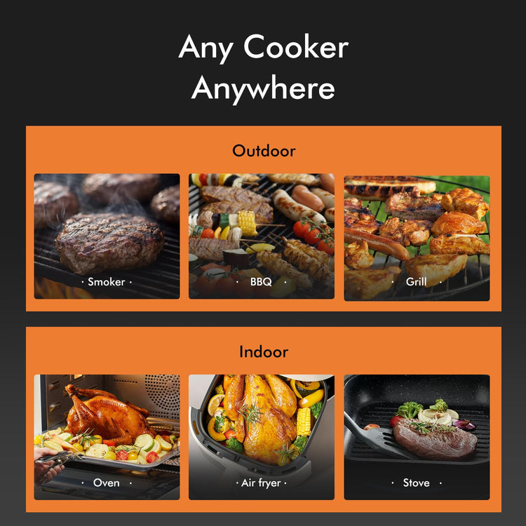 Smart Wireless Meat Thermometer 4 Probes
