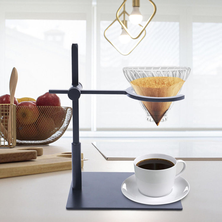 Coffee Dripper Holder Silicone Base Glass Funnel Stand Portable Coffee Dripper Rack Hight Adjustable for Home Kitchen