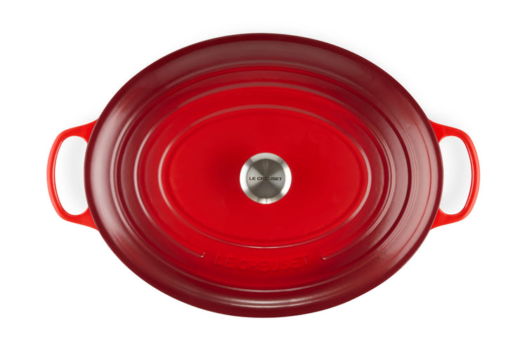 Enameled Cast Iron Oval Dutch Oven