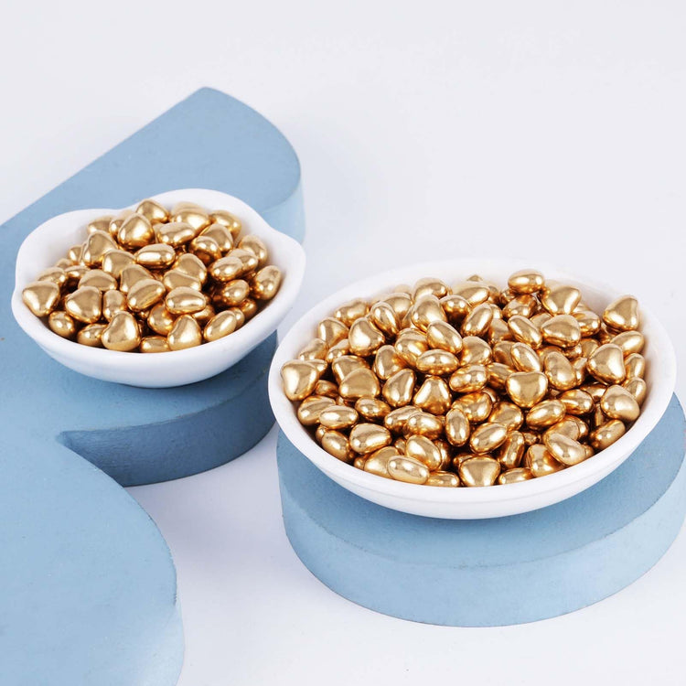 Gold Heart Shapes Sprinkles (4.58 Ounce)