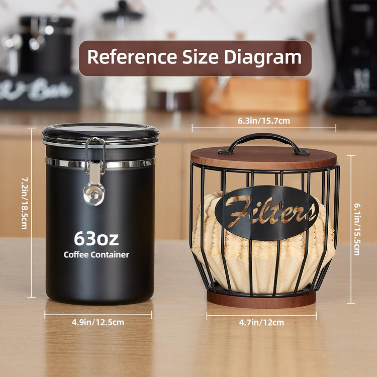Coffee Filter Holder with Lid