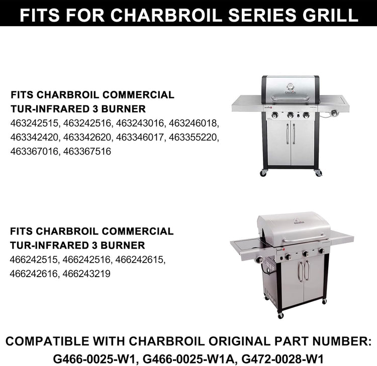 17" Cast Iron Grill Grates for Charbroil Commercial Infrared G466-0025-W1, Grate Replacement Parts for Charbroil 463242515 466242515 466242615 463242516 463243016 466242516 463367016