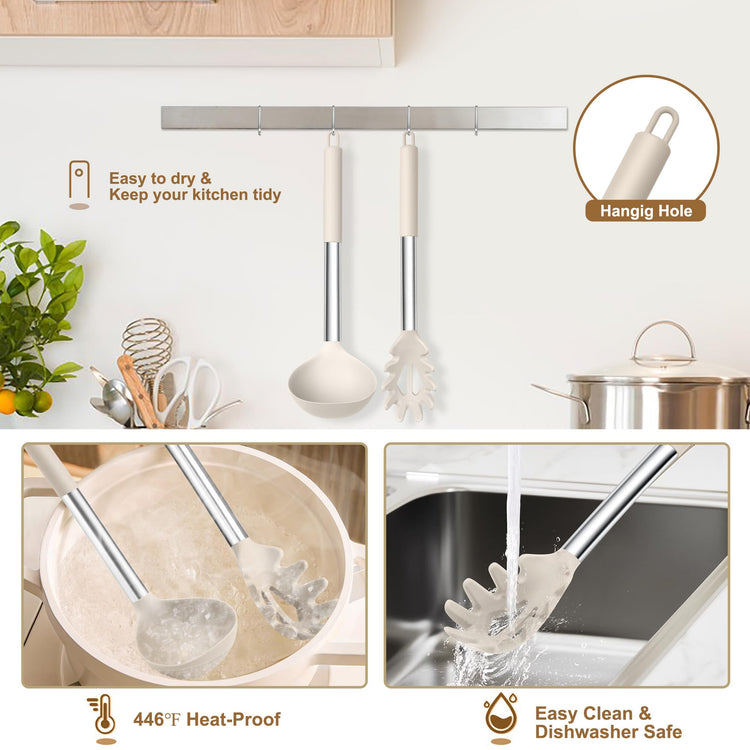 Silicone Pasta Fork and Ladle (2 Count)