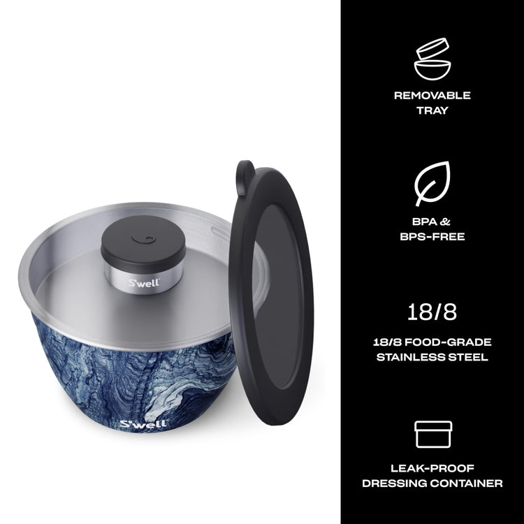 S’well Stainless Steel 64oz Salad Bowl Kit